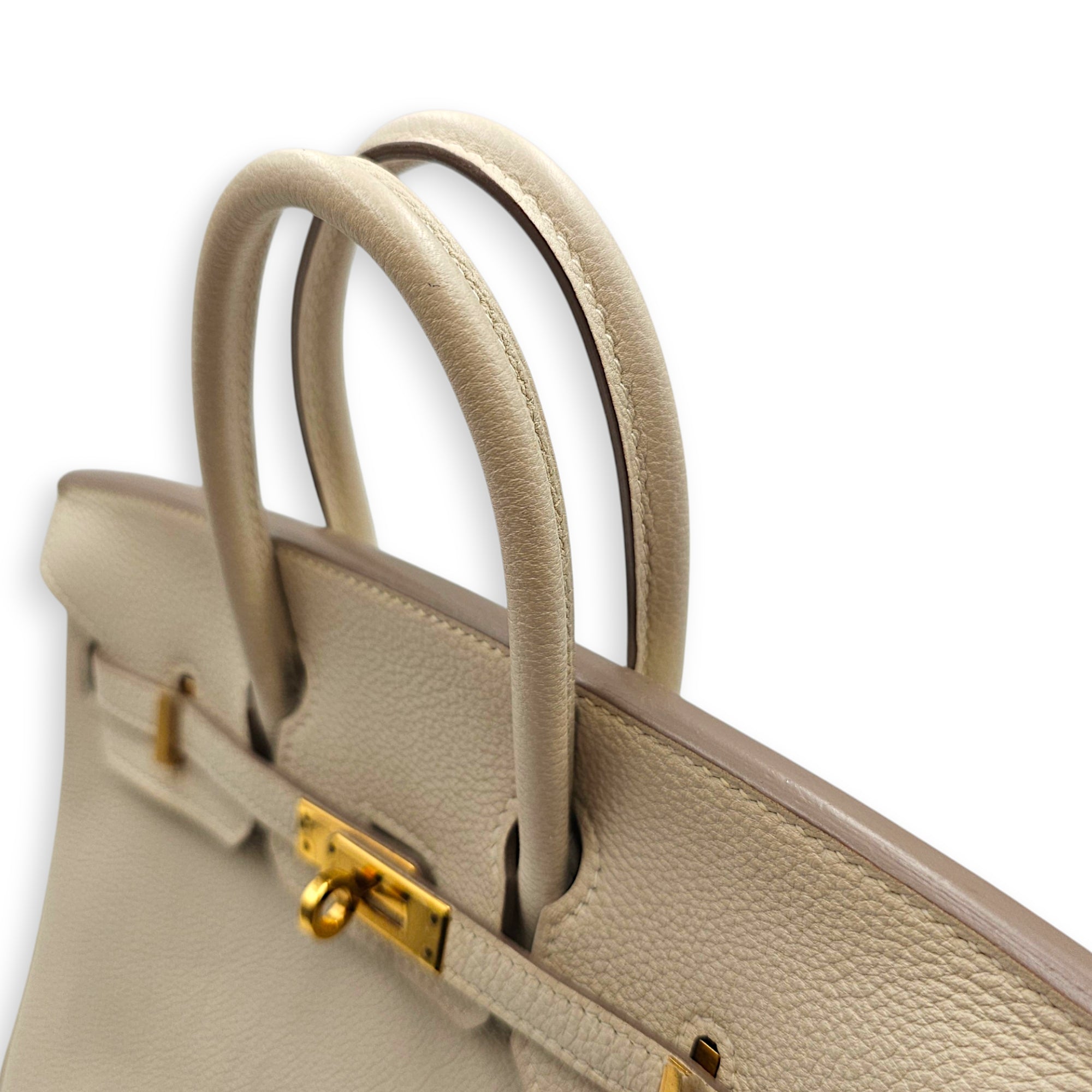 Birkin 25 Craie in Togo Gold hardware CL2606-22033 10