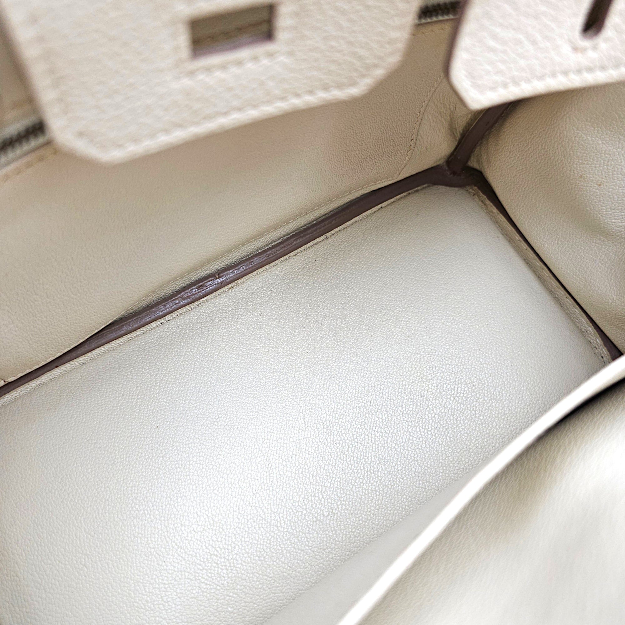 Birkin 25 Craie in Togo Gold hardware CL2606-22033 7