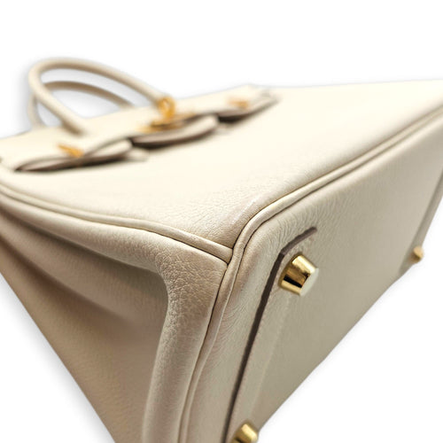 Birkin 25 Craie in Togo Gold hardware CL2606-22033 8