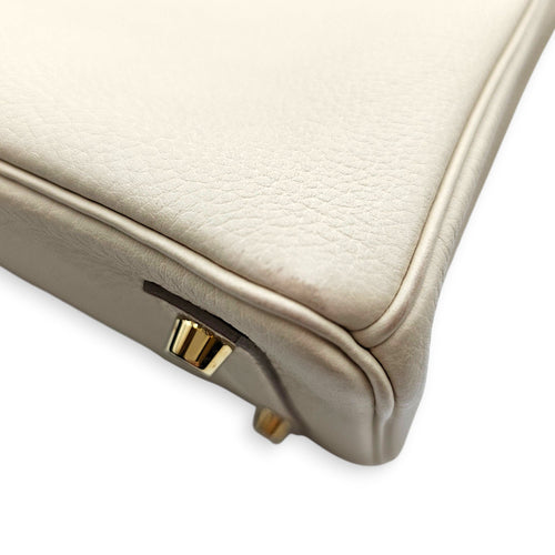 Birkin 25 Craie in Togo Gold hardware CL2606-22033 9