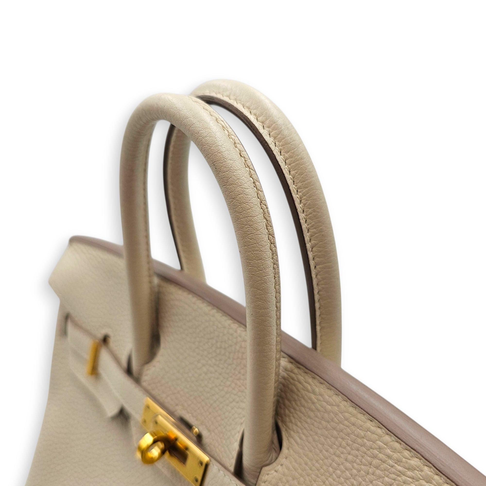 Birkin 25 Craie in Togo Gold hardware CL2606-22035 11