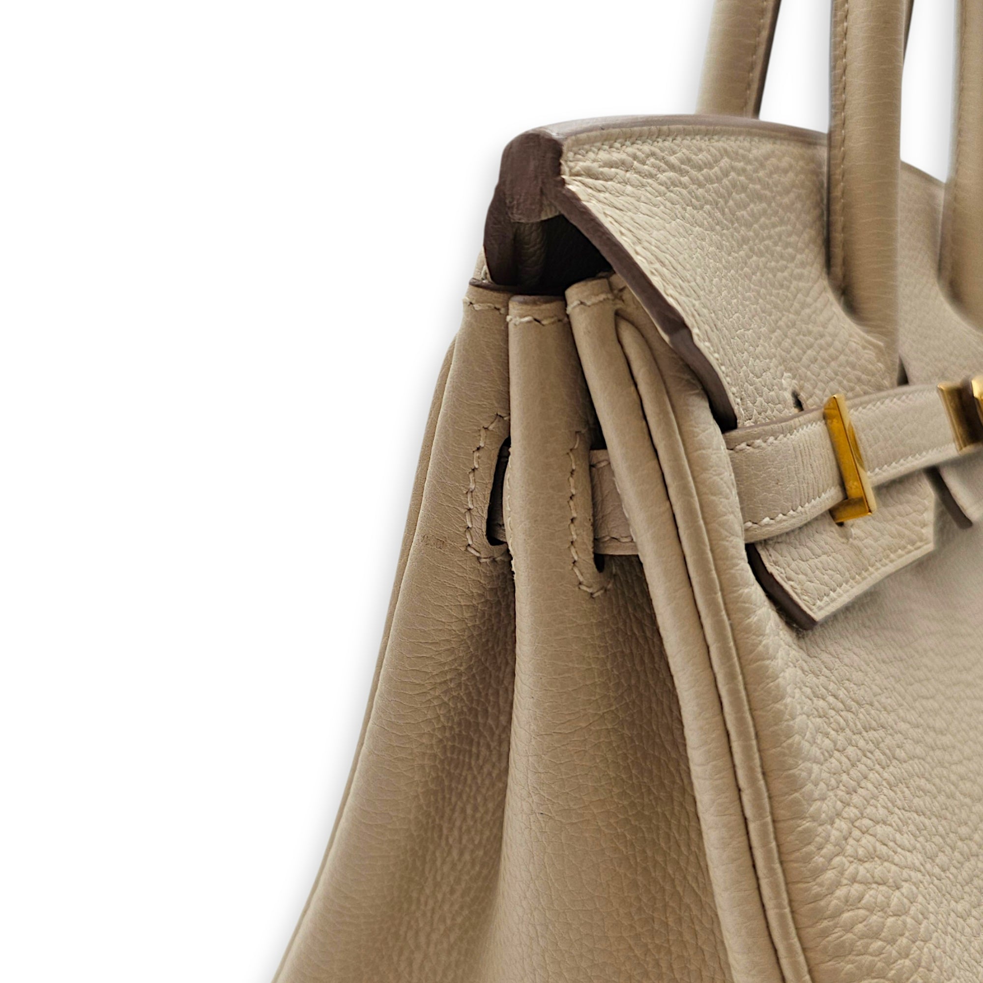 Birkin 25 Craie in Togo Gold hardware CL2606-22035 12