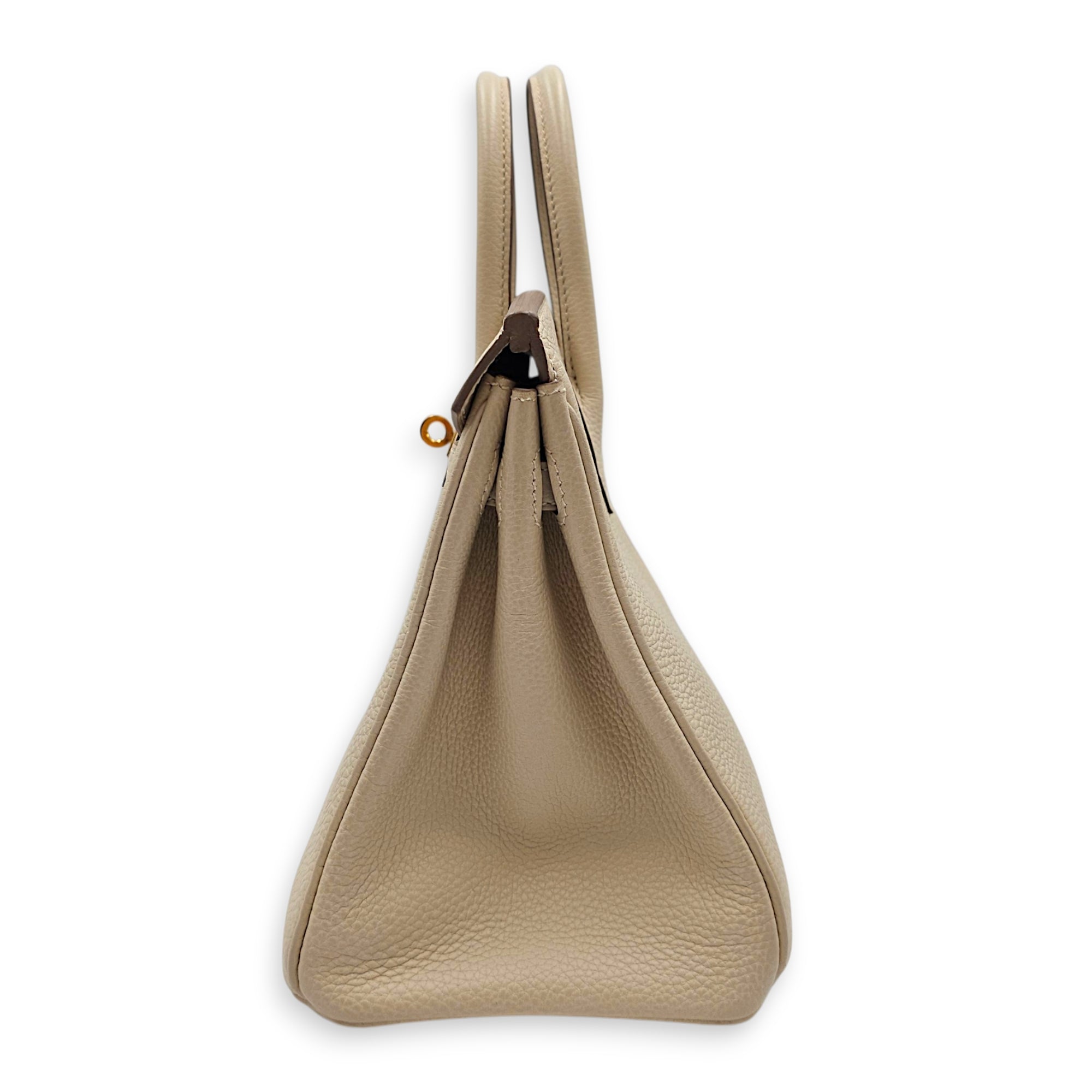 Birkin 25 Craie in Togo Gold hardware CL2606-22035 4