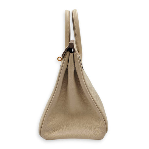 Birkin 25 Craie in Togo Gold hardware CL2606-22035 4