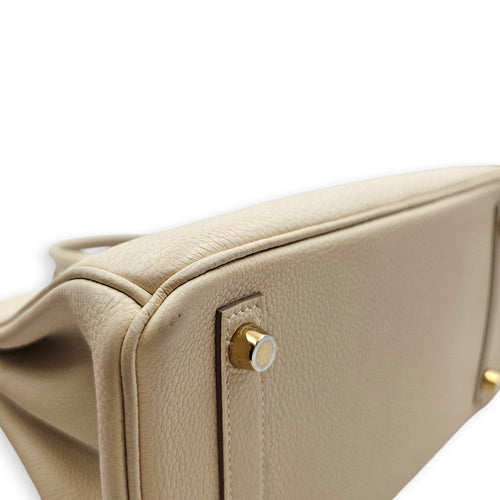 Birkin 25 Craie in Togo Gold hardware CL2606-22035 8
