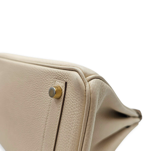 Birkin 25 Craie in Togo Gold hardware CL2606-22035 9