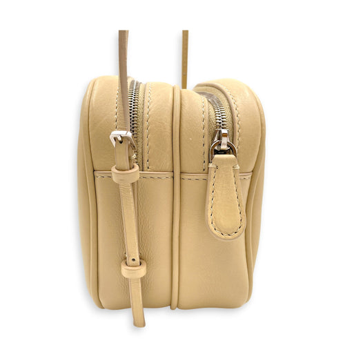 Twin Two Mini Oyster Crossbody Bag in Calfskin Silver hardware CL2606-22040 3