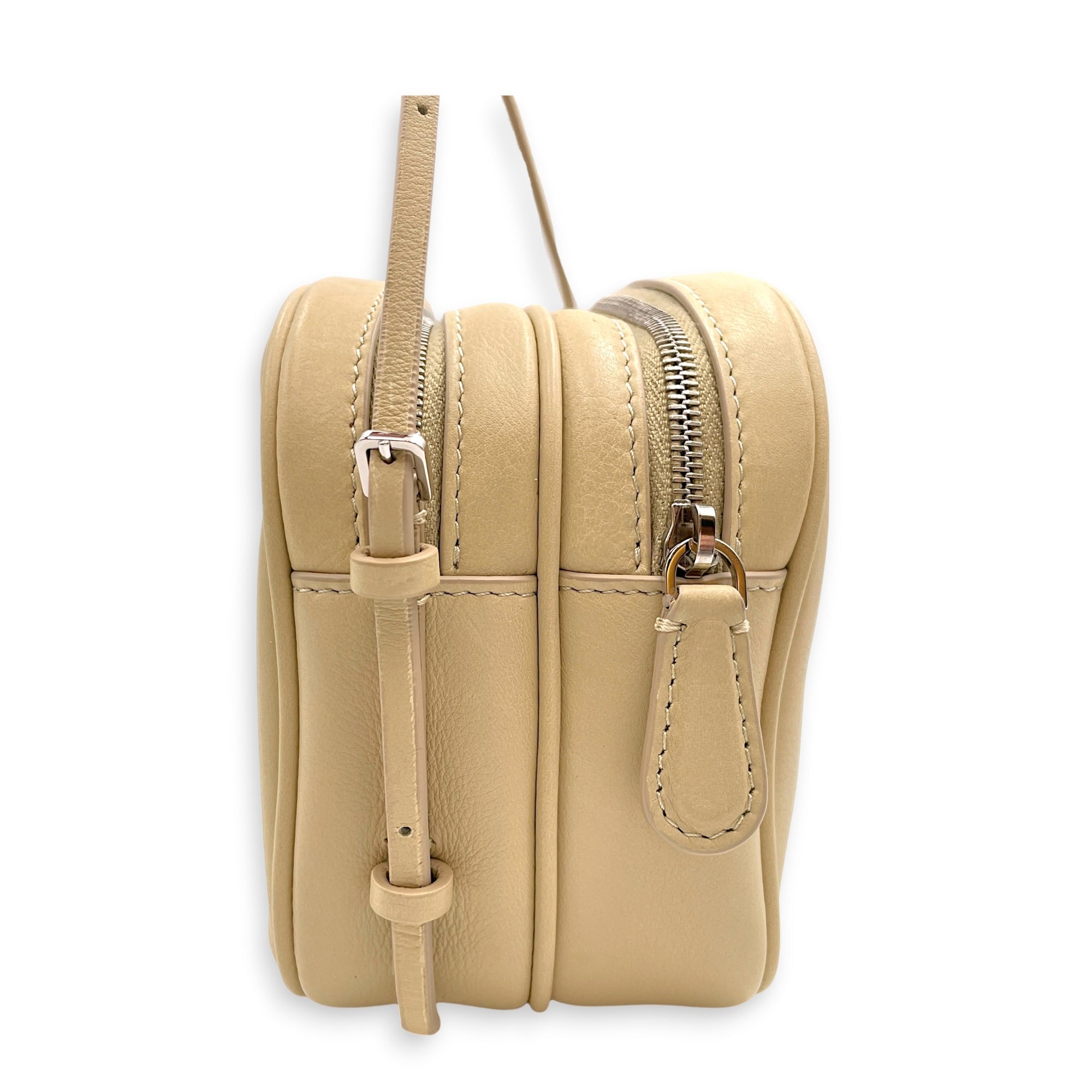 Twin Two Mini Oyster Crossbody Bag in Calfskin Silver hardware CL2606-22040 6