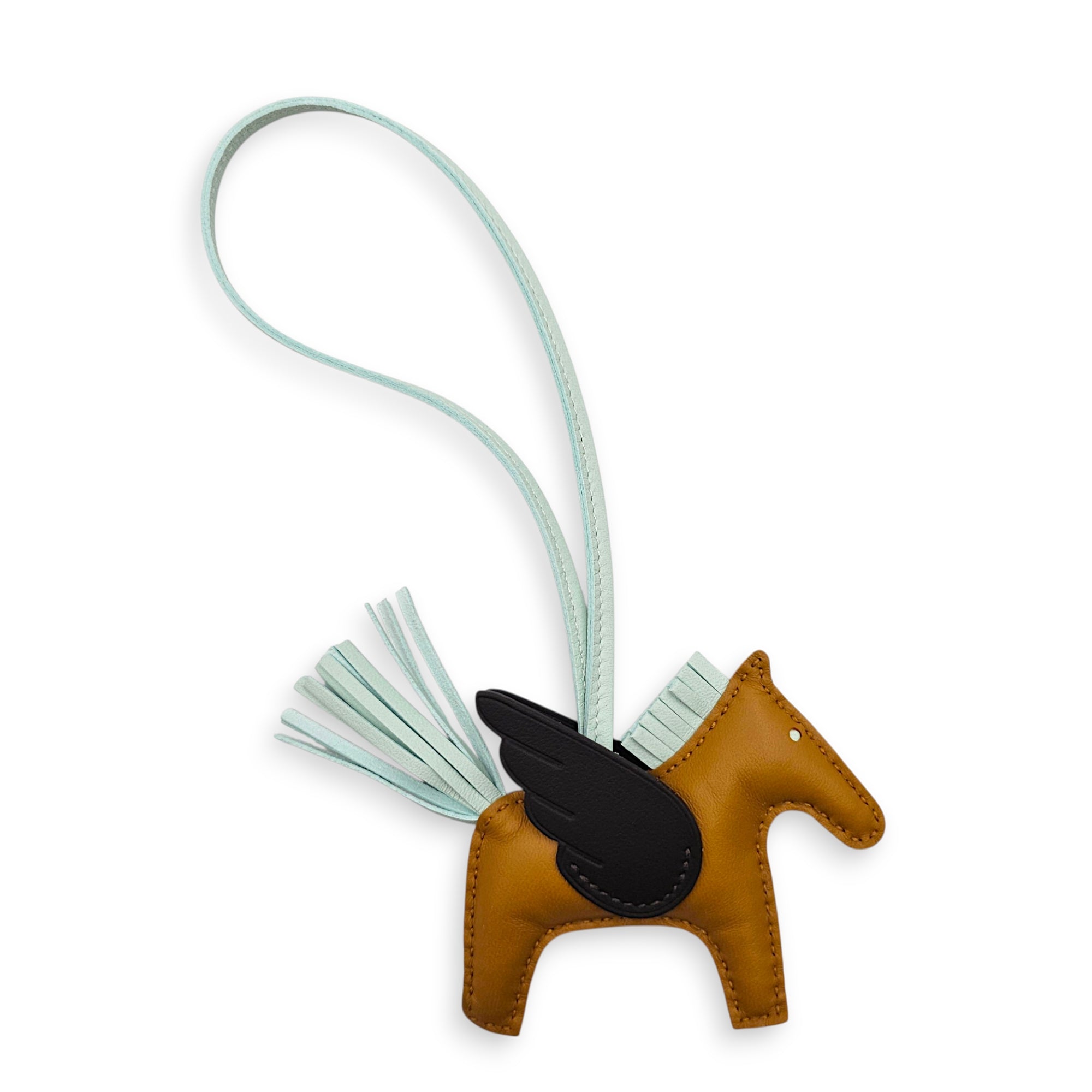 Pegasus PM Sesame/Vert Peppermint/Bai Brun Bag Accessory in Swift CL2606-22041 2