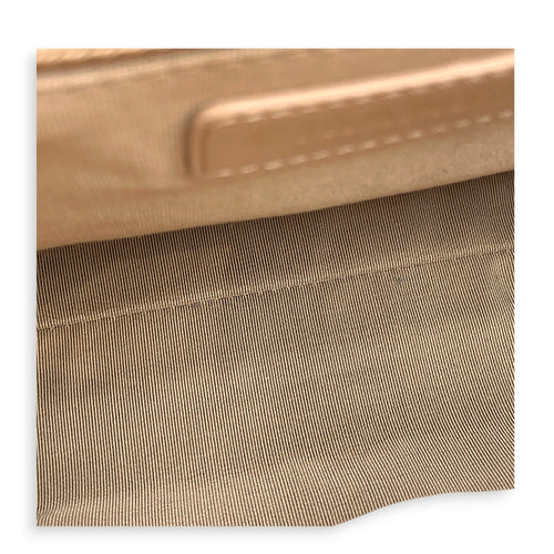 Covered Stitch CC Beige Shoulder Bag in Calfskin Gold hardware CL2606-22042 7