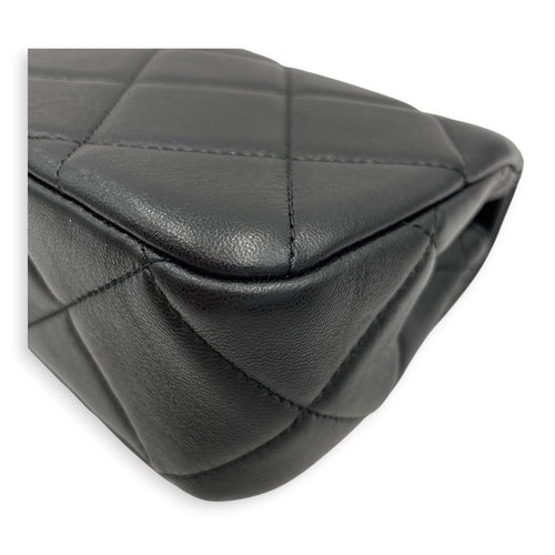 Twin Pearls Small Black Crossbody Bag in Calfskin Matte Gold hardware CL2606-22044 8
