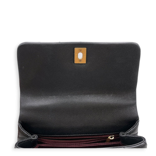 Coco Handle Quilted Black Top Handle Bag Ruthenium-finish Brass hardware CL2606-22046 9