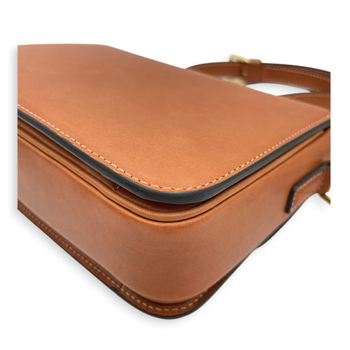 Triomphe Teen Tan Crossbody Bag in Calfskin Gold hardware CL2606-22053 12