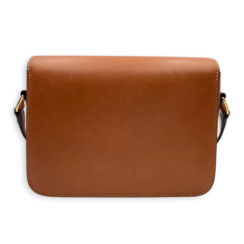 Triomphe Teen Tan Crossbody Bag in Calfskin Gold hardware CL2606-22053 2