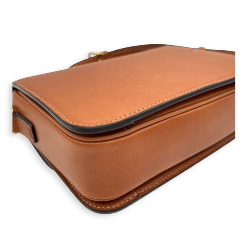 Triomphe Teen Tan Crossbody Bag in Calfskin Gold hardware CL2606-22053 6