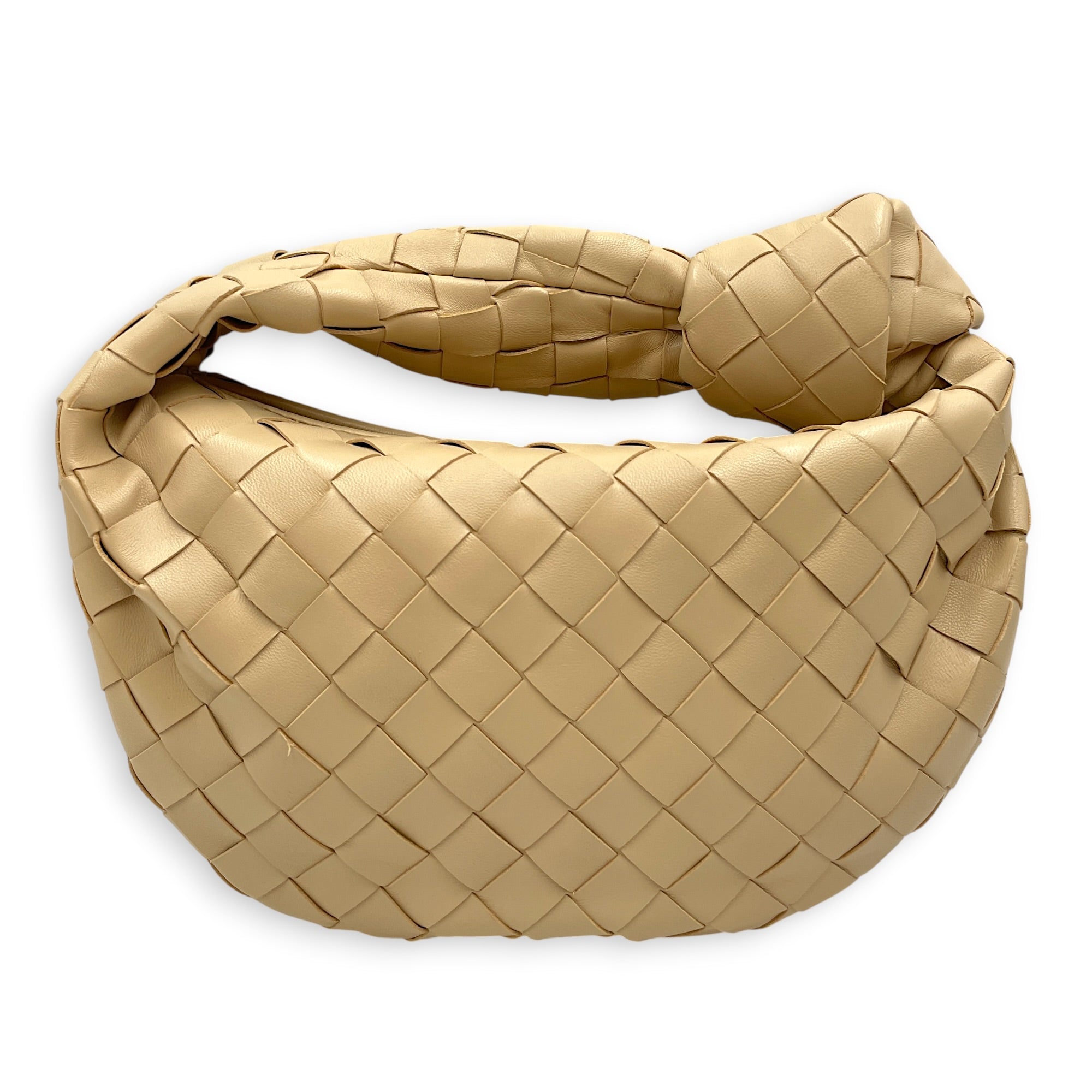 Jodie Mini Beige Top Handle Bag in Nappa Leather Gold hardware CL2606-22054 2