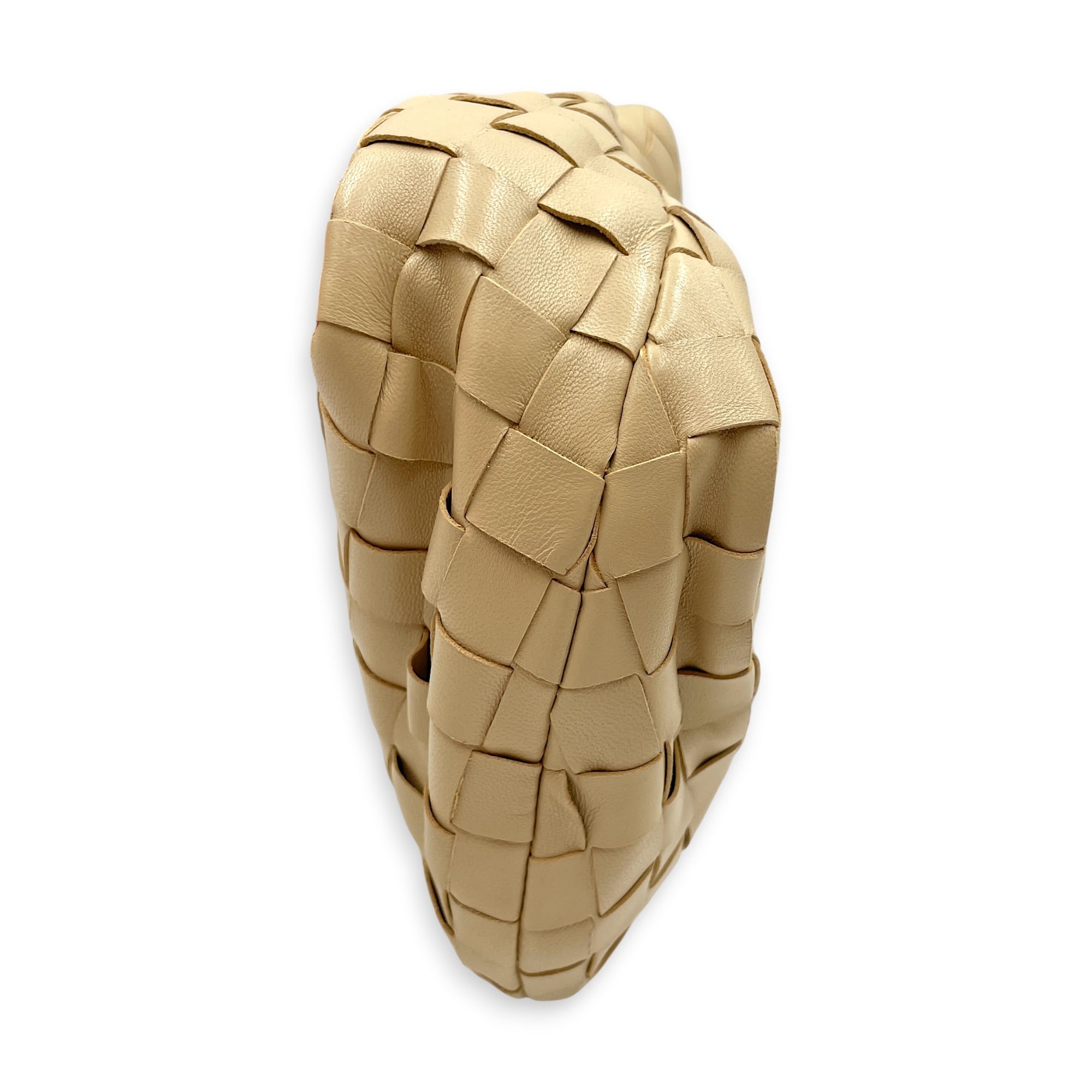 Jodie Mini Beige Top Handle Bag in Nappa Leather Gold hardware CL2606-22054 3