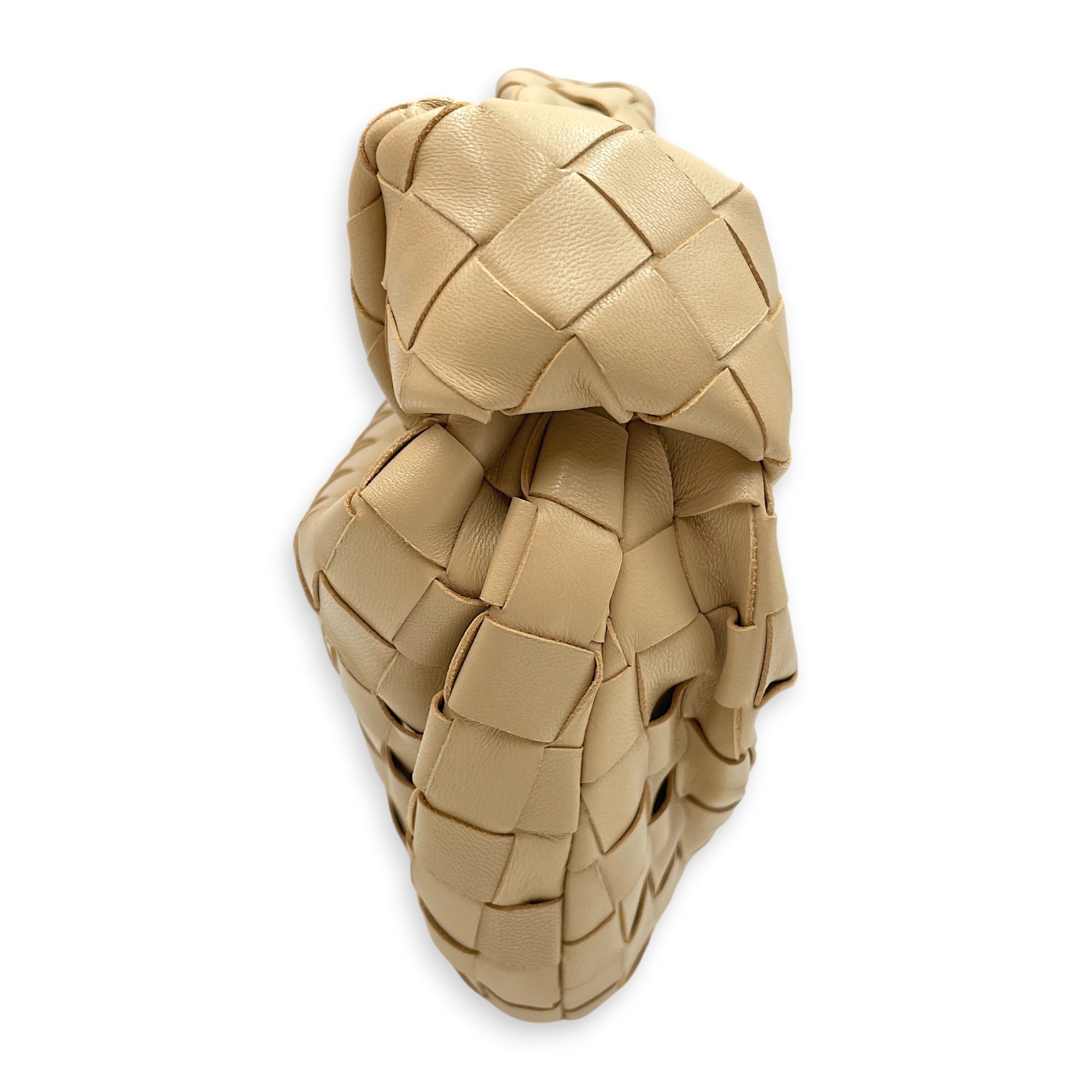 Jodie Mini Beige Top Handle Bag in Nappa Leather Gold hardware CL2606-22054 4