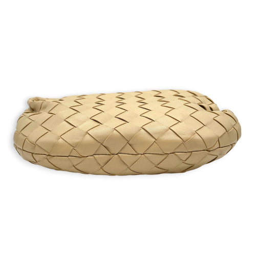 Jodie Mini Beige Top Handle Bag in Nappa Leather Gold hardware CL2606-22054 7
