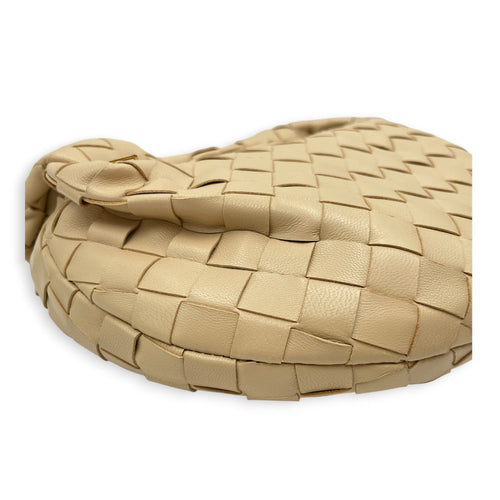 Jodie Mini Beige Top Handle Bag in Nappa Leather Gold hardware CL2606-22054 9