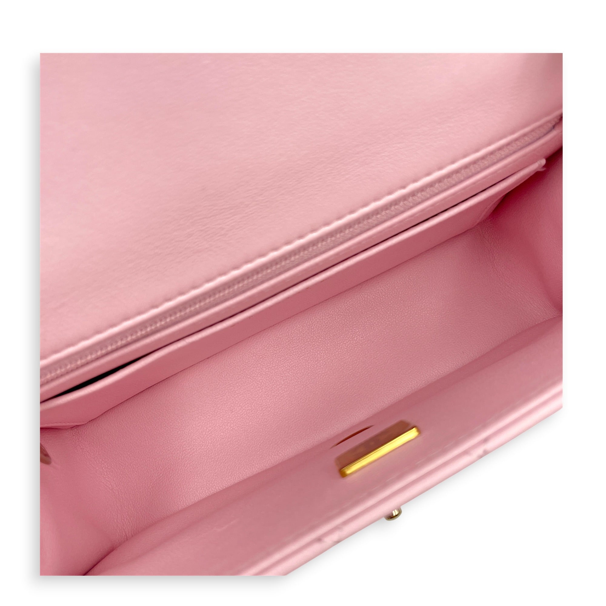 Rectangular Mini Sakura Pink Crossbody Bag in Lambskin Gold hardware CL2606-22061 5