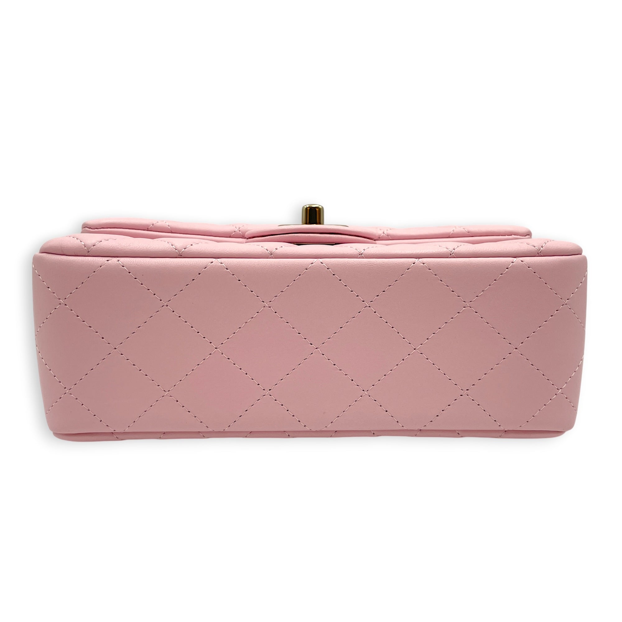 Rectangular Mini Sakura Pink Crossbody Bag in Lambskin Gold hardware CL2606-22061 6