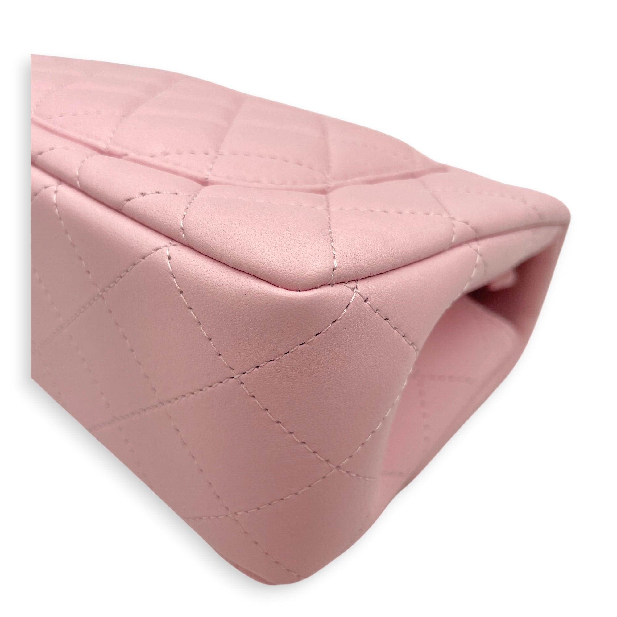 Rectangular Mini Sakura Pink Crossbody Bag in Lambskin Gold hardware CL2606-22061 8