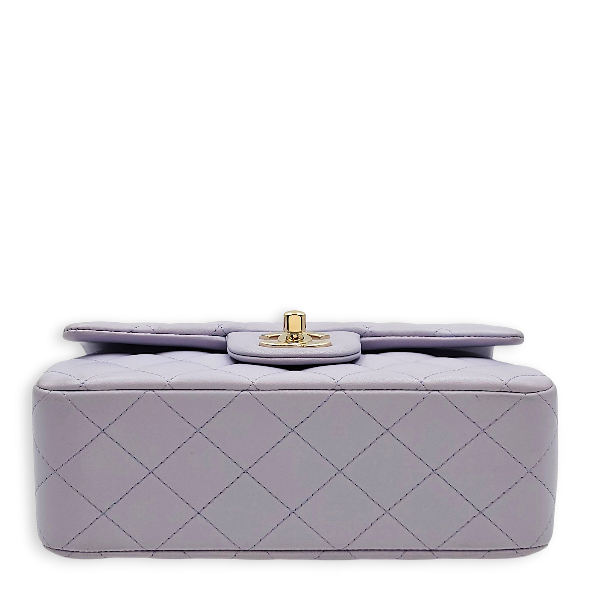 Mini Lilac Top Handle Bag in Lambskin Gold hardware CL2606-22065 5