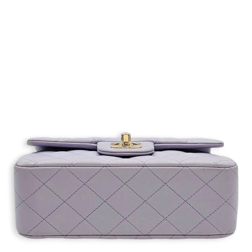 Mini Lilac Top Handle Bag in Lambskin Gold hardware CL2606-22065 5