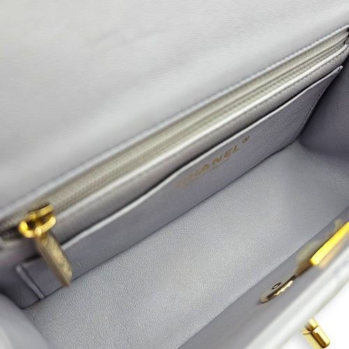 Mini Lilac Top Handle Bag in Lambskin Gold hardware CL2606-22065 6