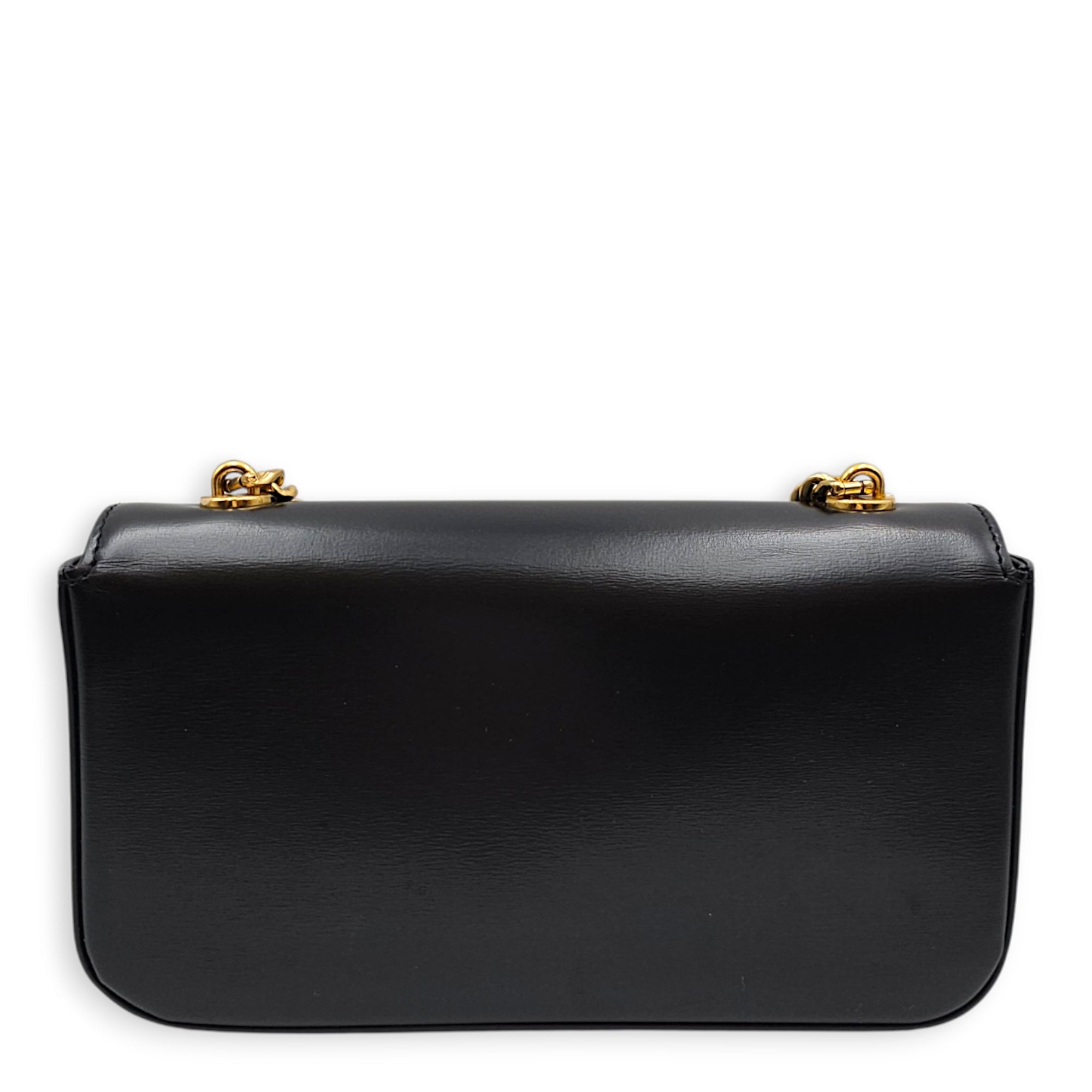 Triomphe Black Shoulder Bag in Box Calfskin Gold hardware CL2606-22067 2