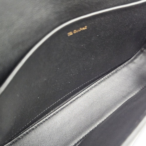 Triomphe Black Shoulder Bag in Box Calfskin Gold hardware CL2606-22067 6