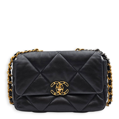 C19 Small Black Crossbody Bag in Goatskin leather Tri-Tone hardware CL2606-22069 1