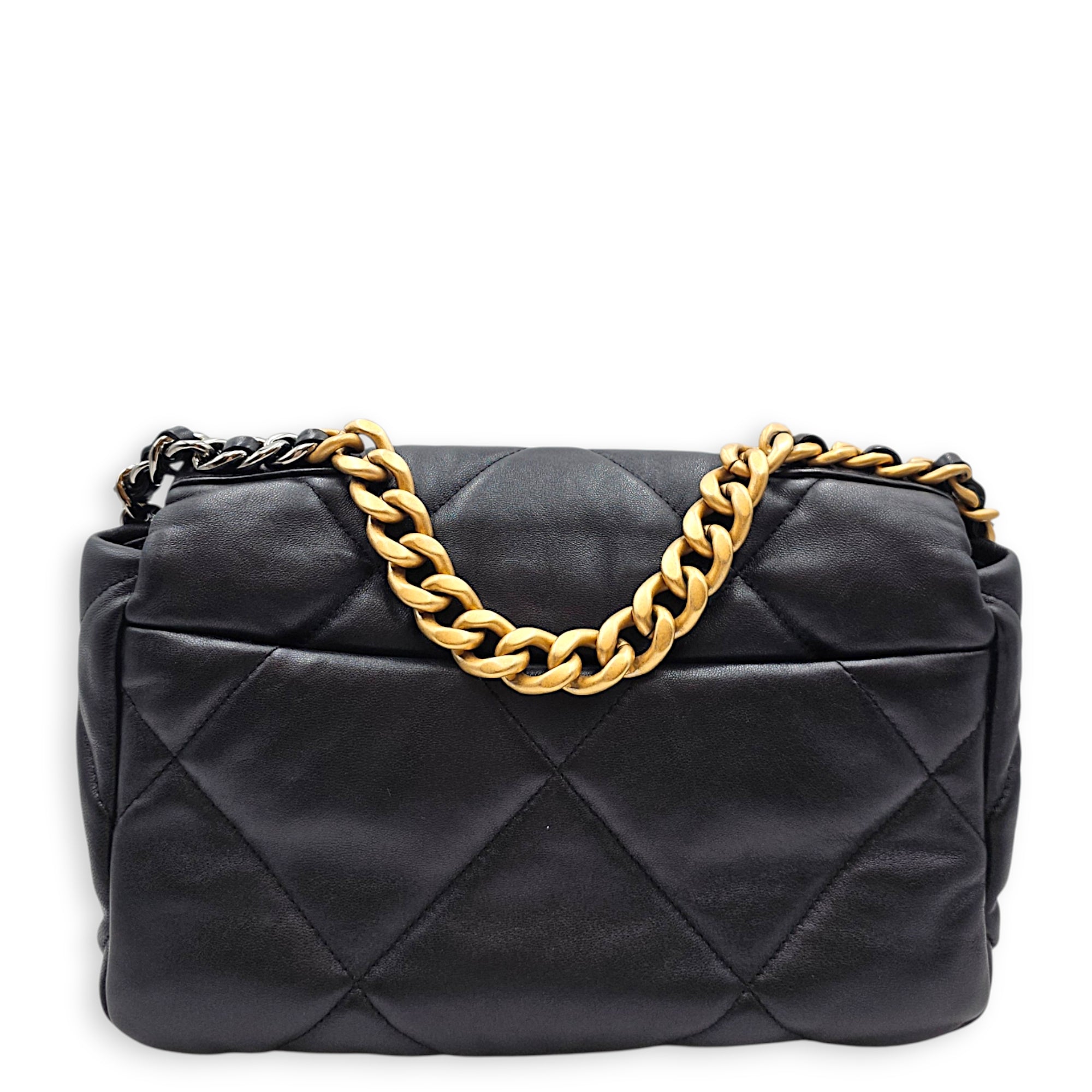 C19 Small Black Crossbody Bag in Goatskin leather Tri-Tone hardware CL2606-22069 2