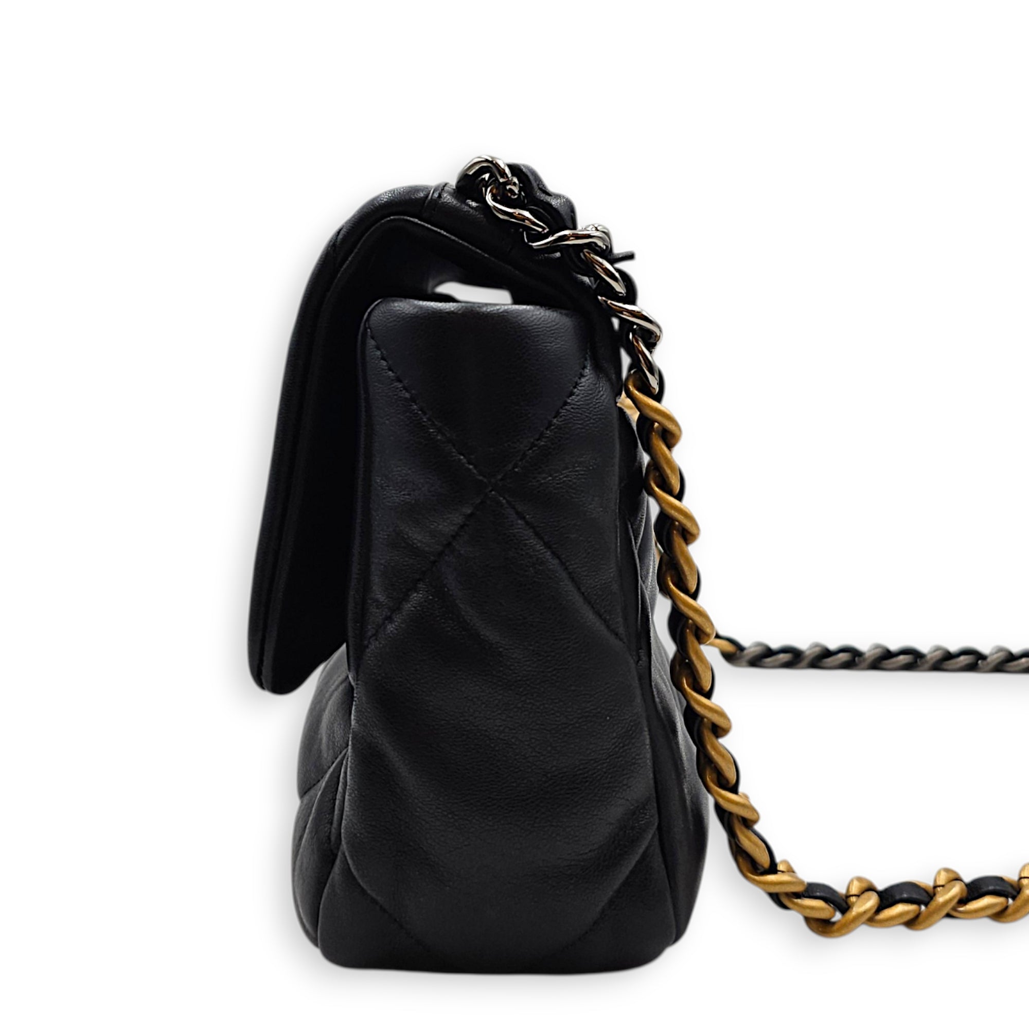 C19 Small Black Crossbody Bag in Goatskin leather Tri-Tone hardware CL2606-22069 3
