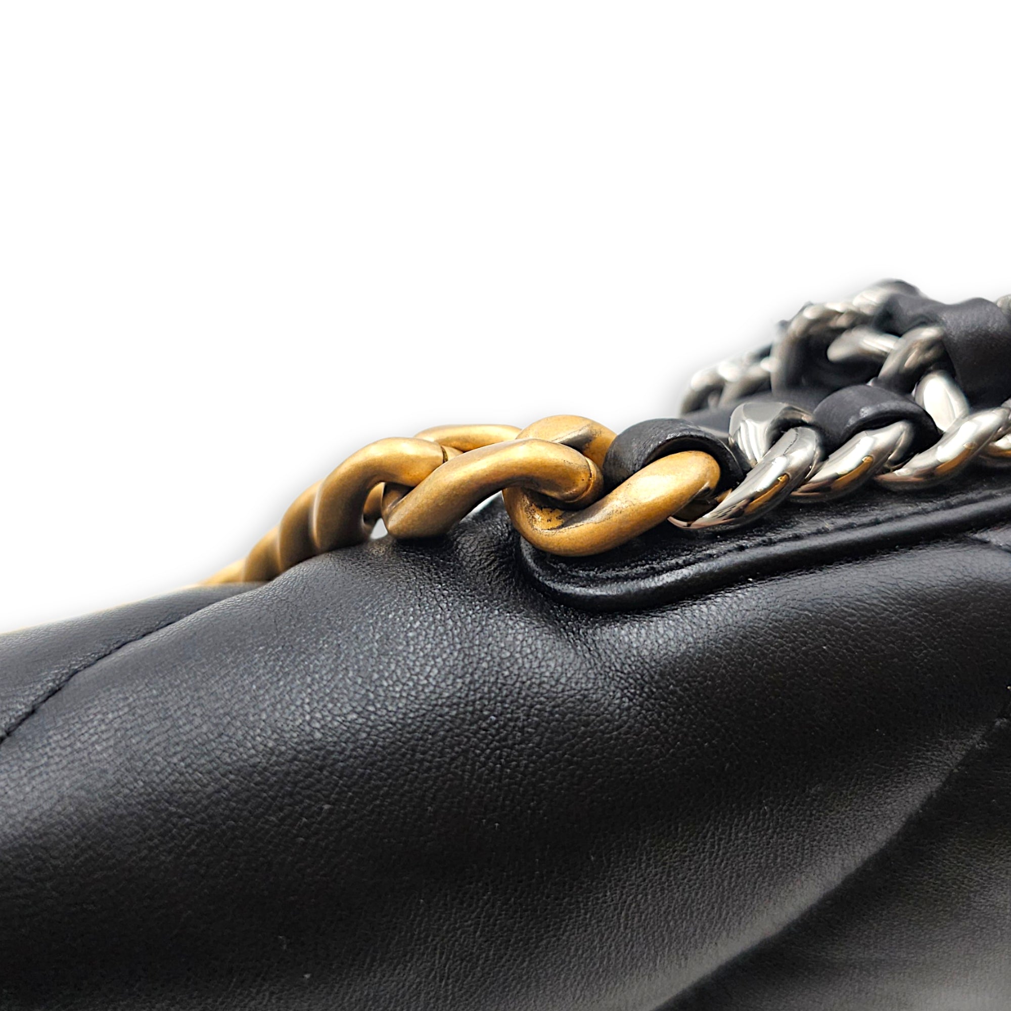 C19 Small Black Crossbody Bag in Goatskin leather Tri-Tone hardware CL2606-22069 8