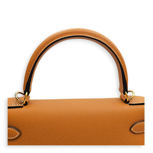 Sellier Kelly 28 Toffee in Epsom Gold hardware CL2606-22072 13