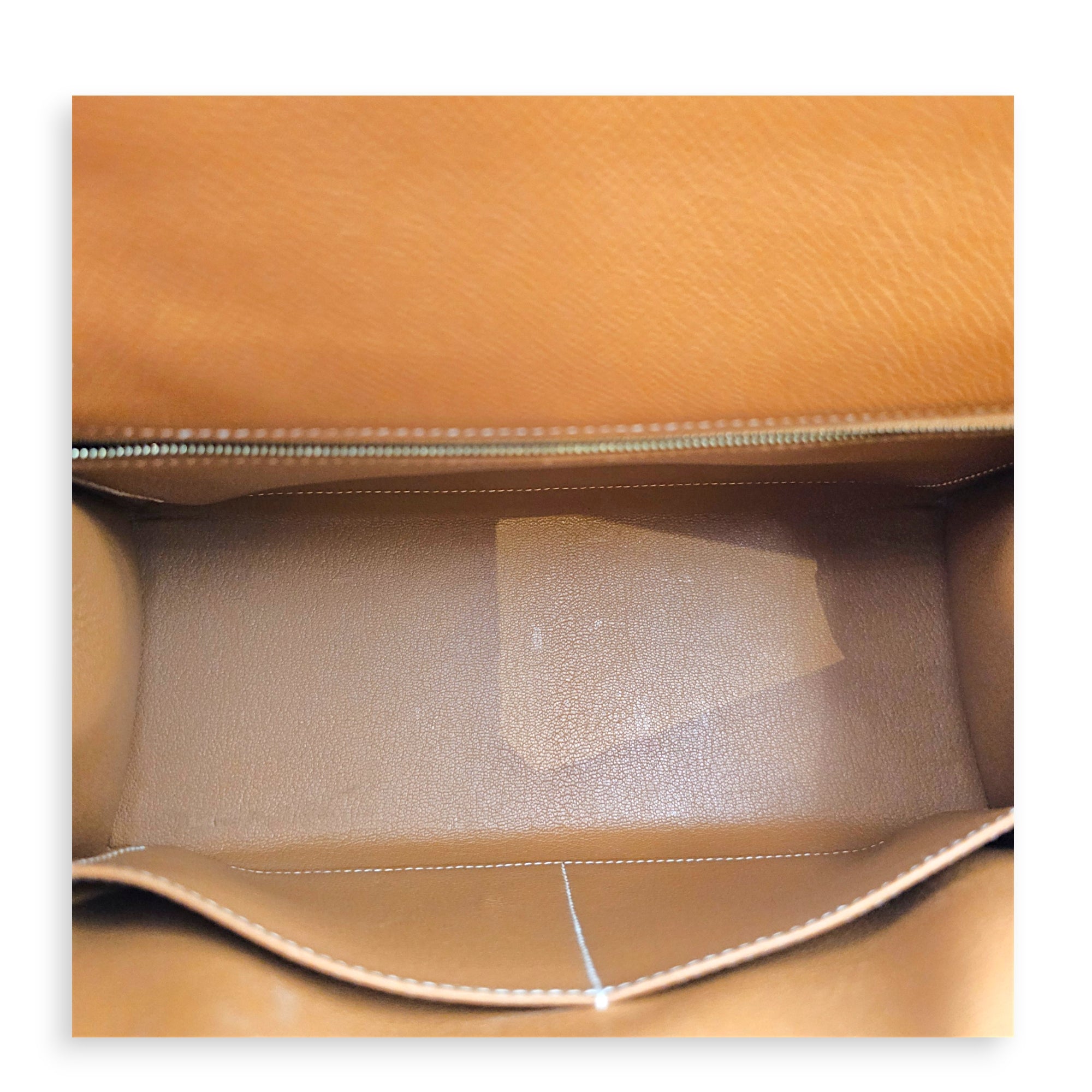 Sellier Kelly 28 Toffee in Epsom Gold hardware CL2606-22072 6