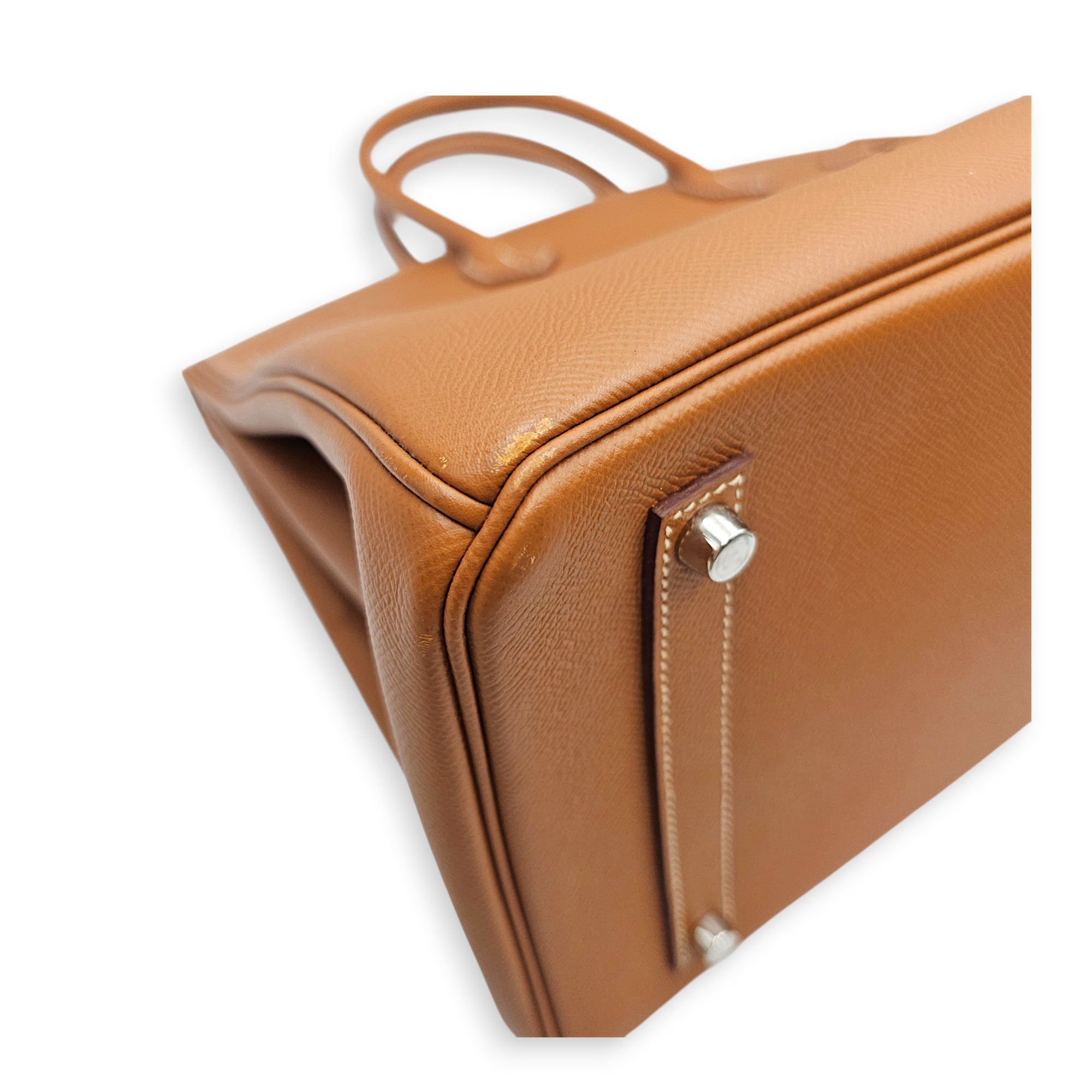 Birkin 35 Gold in Epsom Palladium hardware CL2606-22073 7