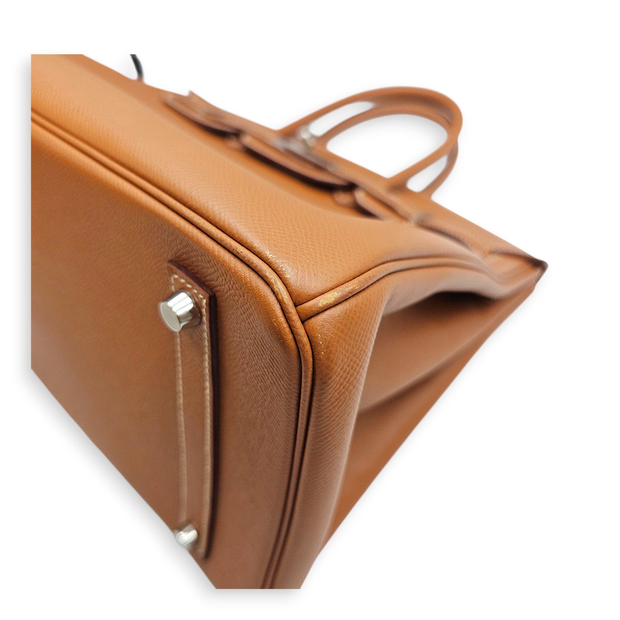 Birkin 35 Gold in Epsom Palladium hardware CL2606-22073 8
