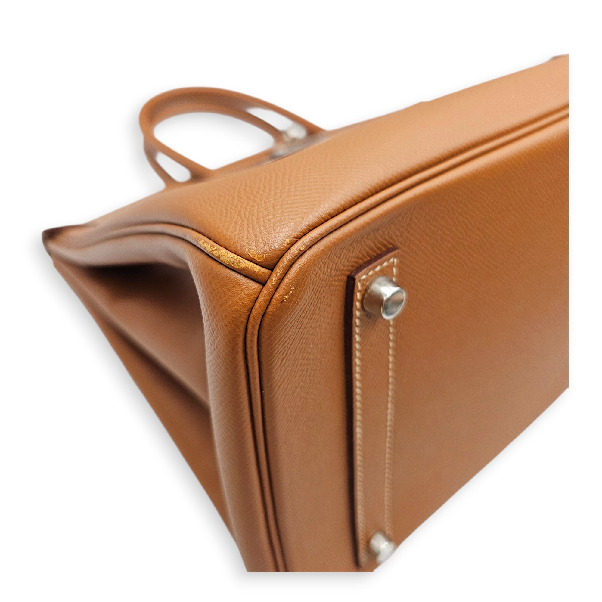 Birkin 35 Gold in Epsom Palladium hardware CL2606-22073 9