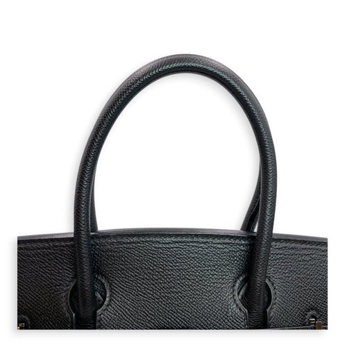 Birkin 30 Black in Epsom Palladium hardware CL2606-22076 12