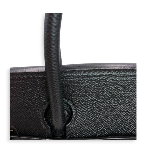 Birkin 30 Black in Epsom Palladium hardware CL2606-22076 13