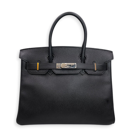 Birkin 30 Black in Epsom Palladium hardware CL2606-22076 1
