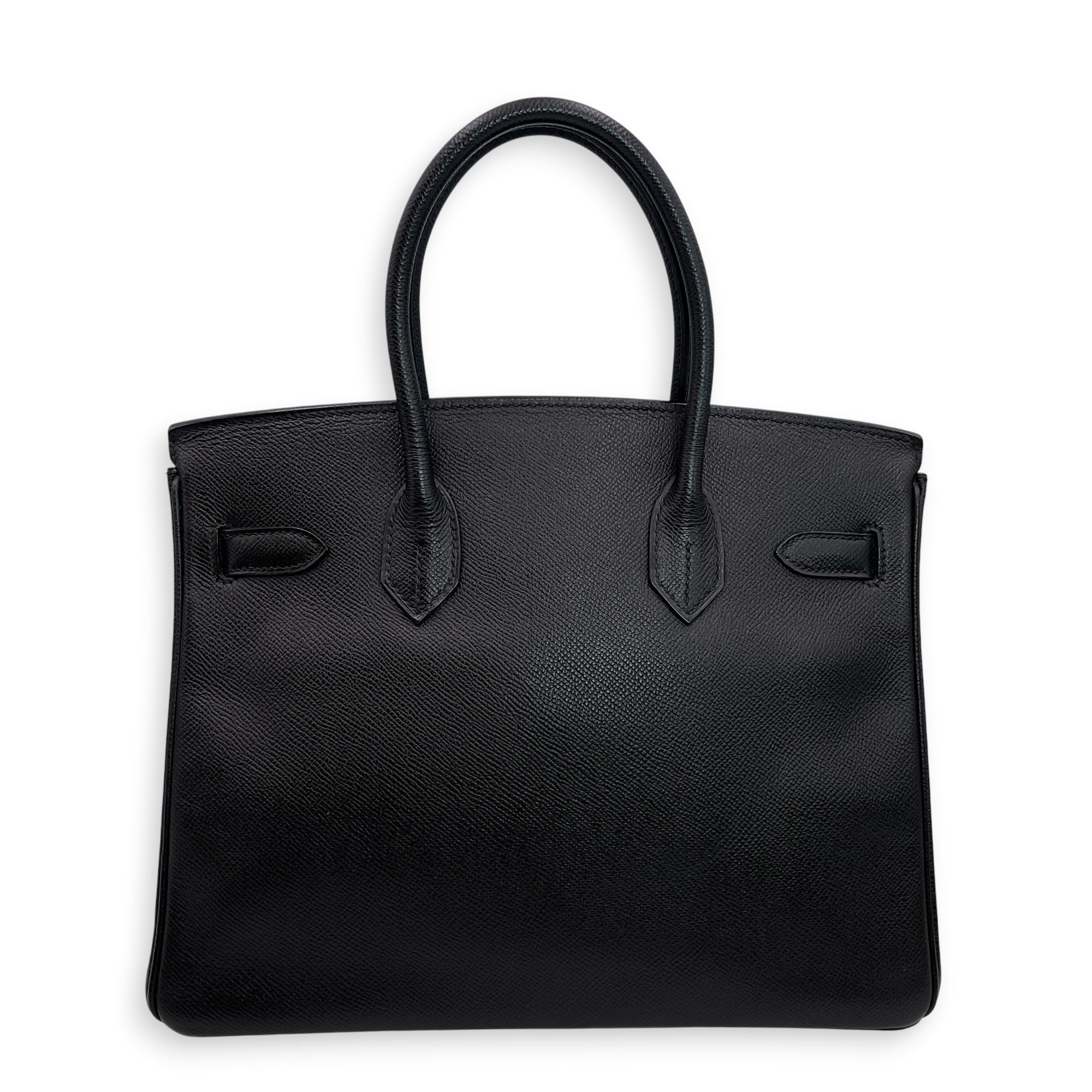 Birkin 30 Black in Epsom Palladium hardware CL2606-22076 2