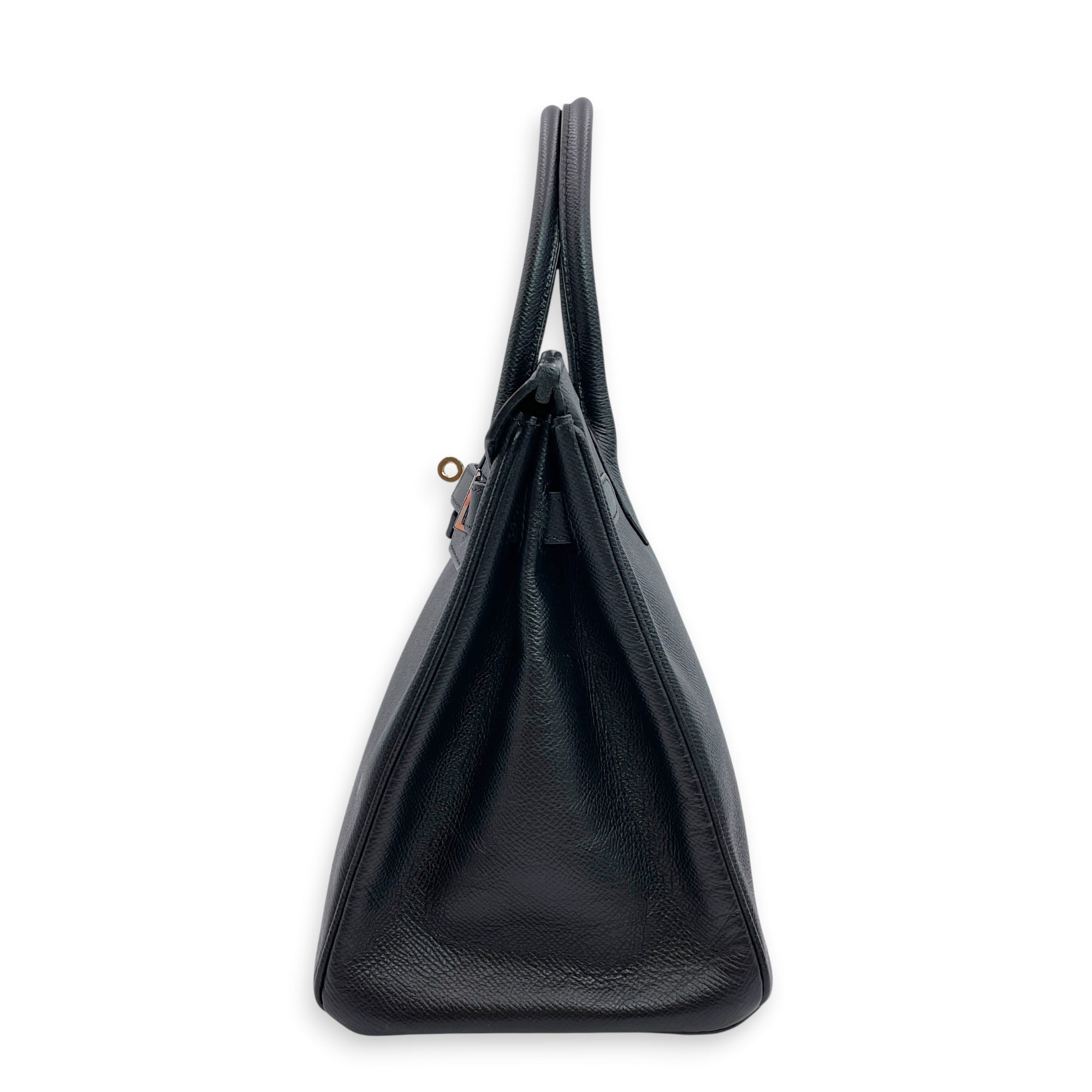 Birkin 30 Black in Epsom Palladium hardware CL2606-22076 4