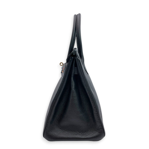 Birkin 30 Black in Epsom Palladium hardware CL2606-22076 4