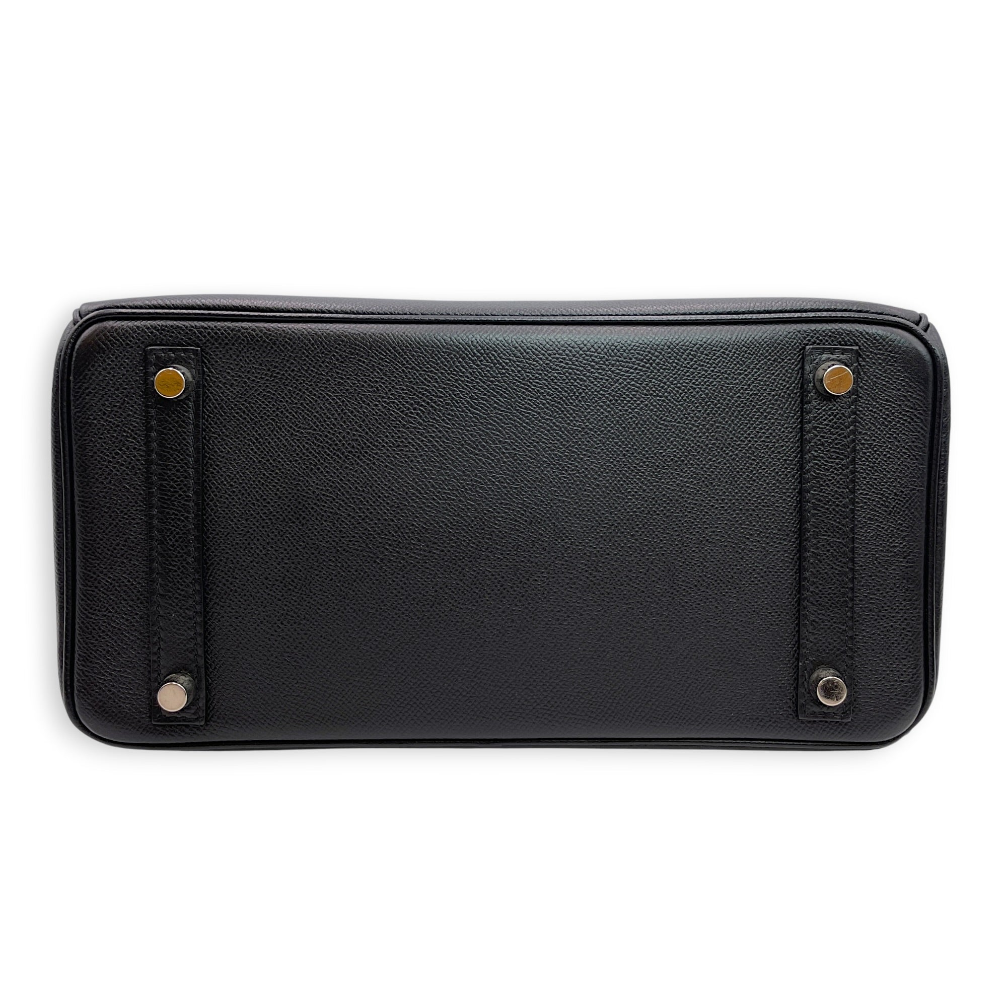 Birkin 30 Black in Epsom Palladium hardware CL2606-22076 7