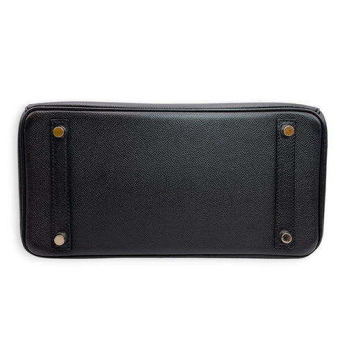 Birkin 30 Black in Epsom Palladium hardware CL2606-22076 7