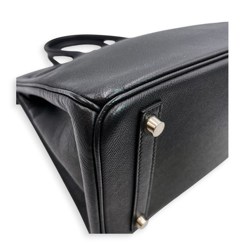 Birkin 30 Black in Epsom Palladium hardware CL2606-22076 9